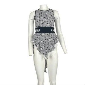 Mustard Seed Cutout High Low Top Black Size S